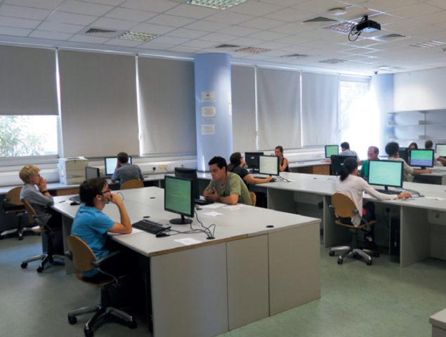 Students take the final exam