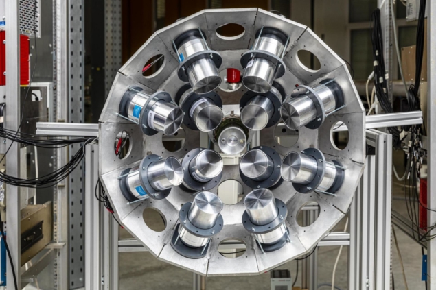 Atomki spectrometer Atomki’s new high-resolution LaBr3 spectrometer, which will record gamma–gamma pairs from excited nuclei. Credit: Atomki