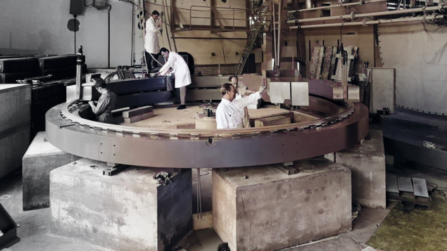 A 5 m diameter magnetic storage ring in 1960